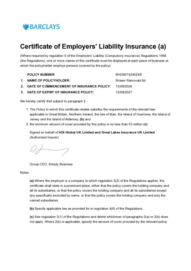 Fully Insured | Public Liability & Employers' Liability Insurance